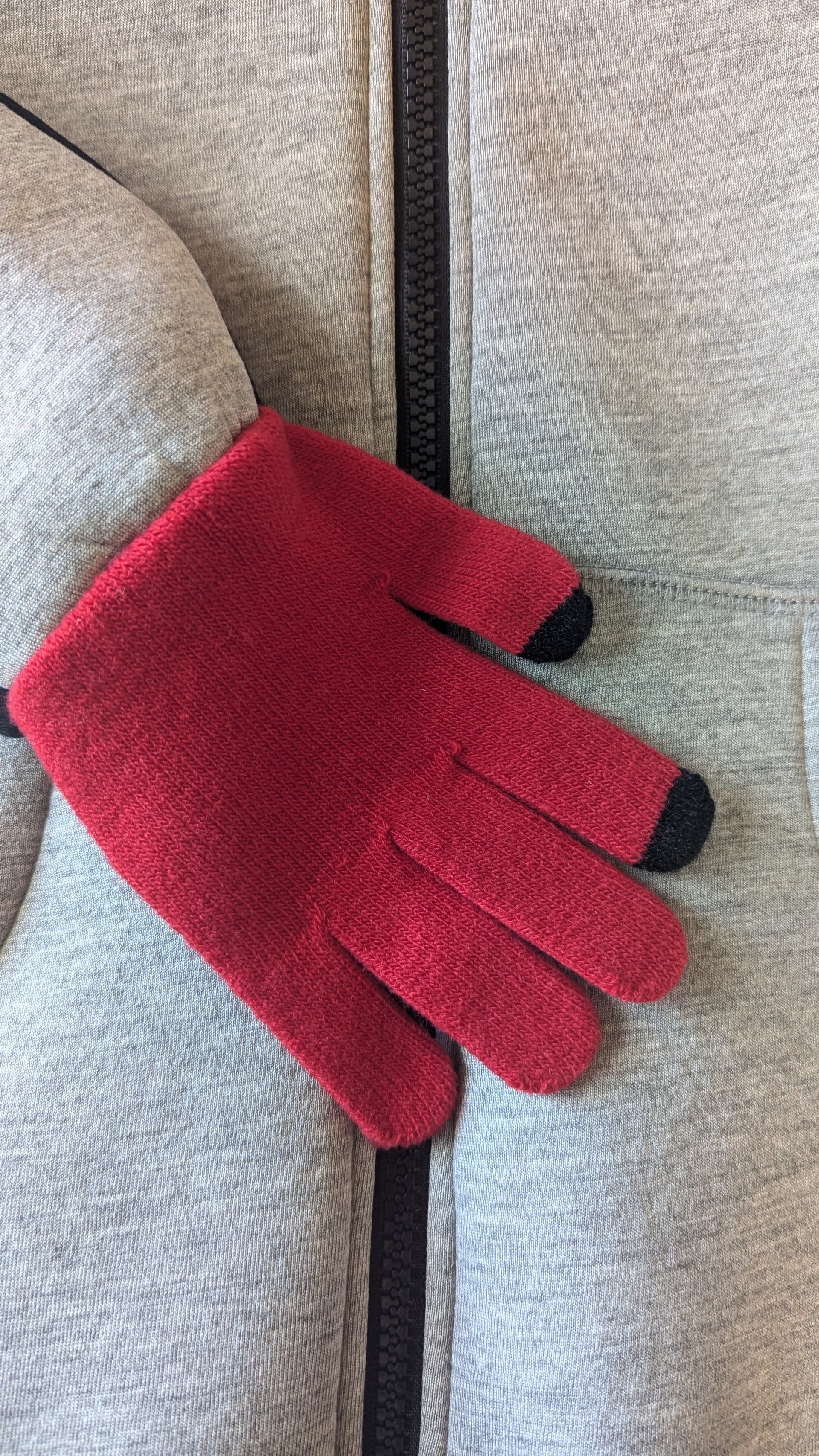 (Size 12-14) Kids Hoodie With Attached Gloves - Pick Your Gloves